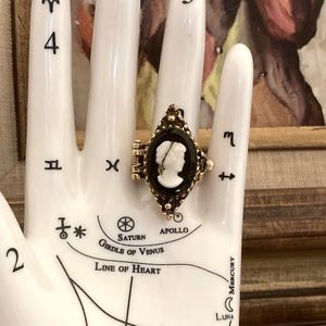 Vintage cameo “poison” ring